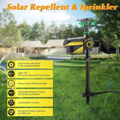 Automatisk rörelsedetektorerad djuravskräckande trädgårdssprinkler - Djur sensor utomhus gräsmatta vattensprinkler