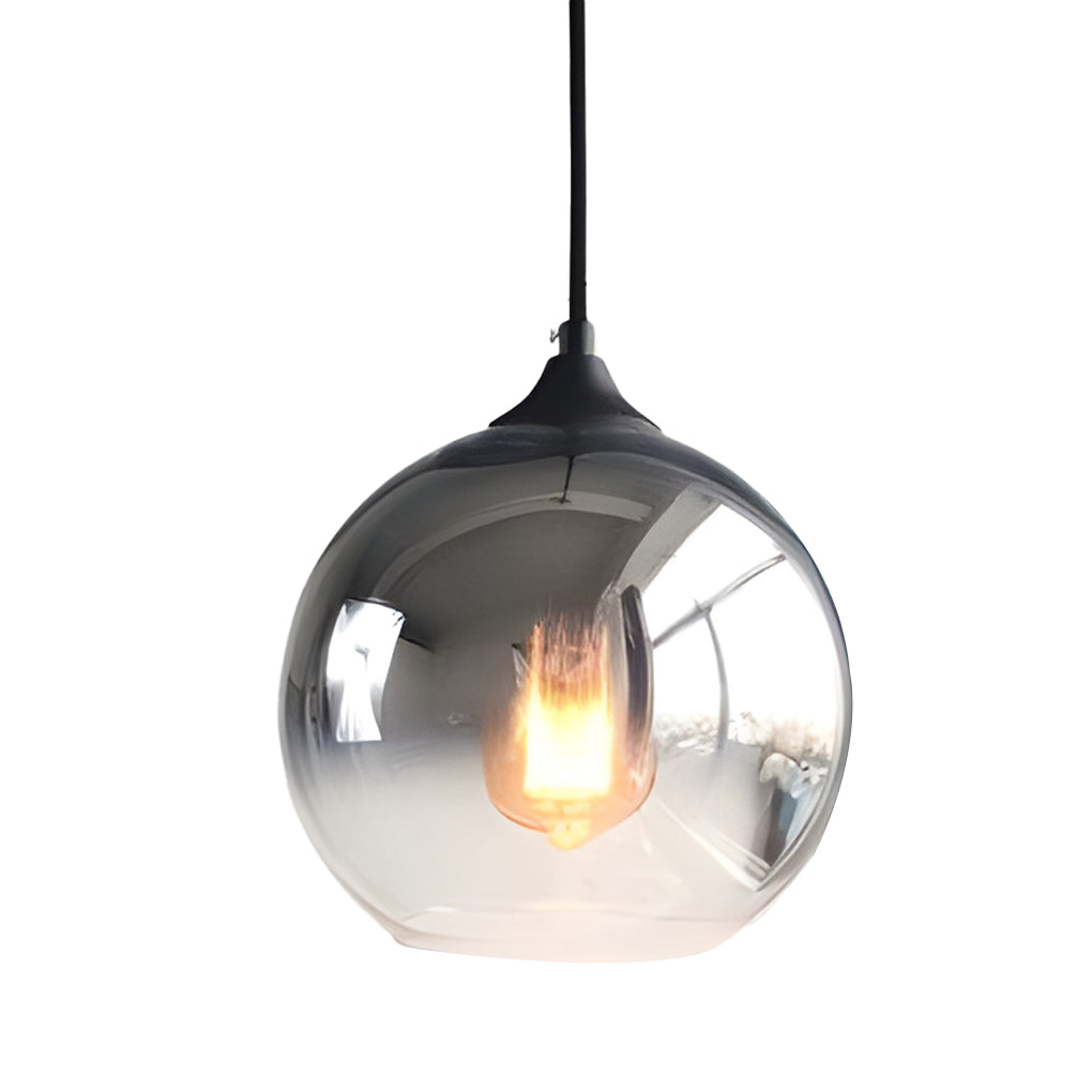 SphereGlow - Modern Glasklar Industrial LED- Handlamp för Kök och Matrum