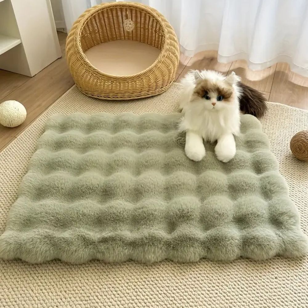Lyxiga faux fur husdjurmattor