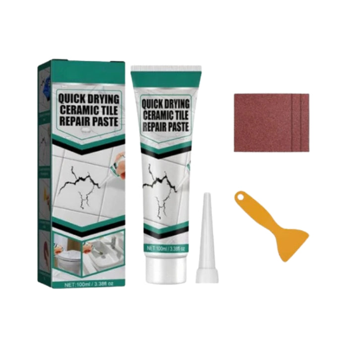 Carvallo – Reparationssats för keramiska sprickor med vattentät pasta och hållbar ytfinish