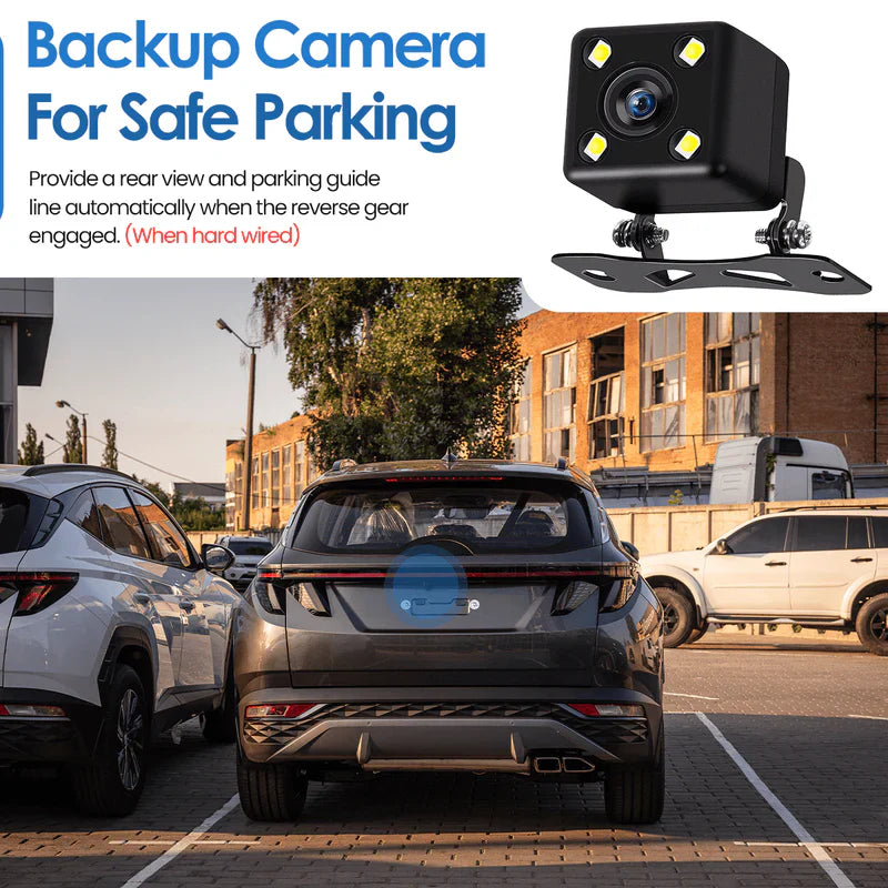 Dash Cam Triple Lens Bilkamera Nattvision