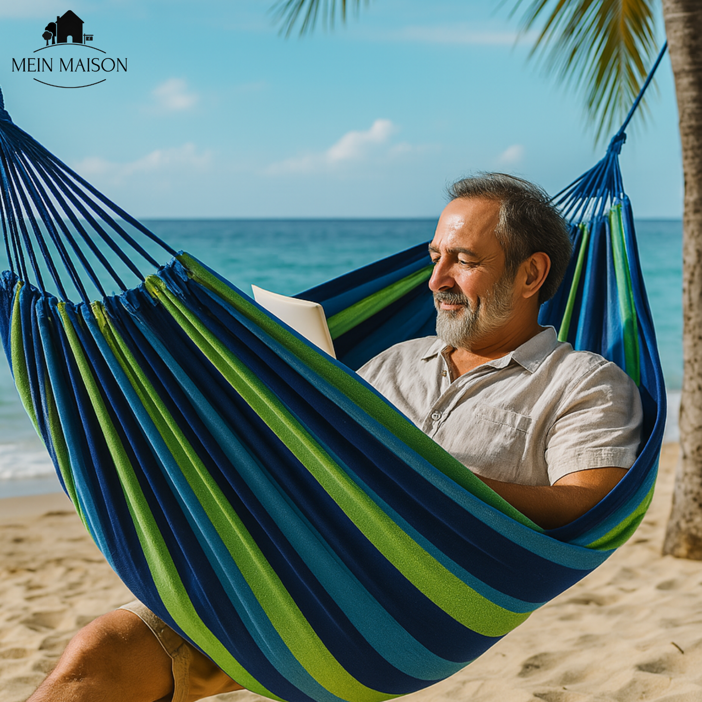 Carvallo Hängematta | Robust Canvas | Anti-glid-design | Bärförmåga 200 kg