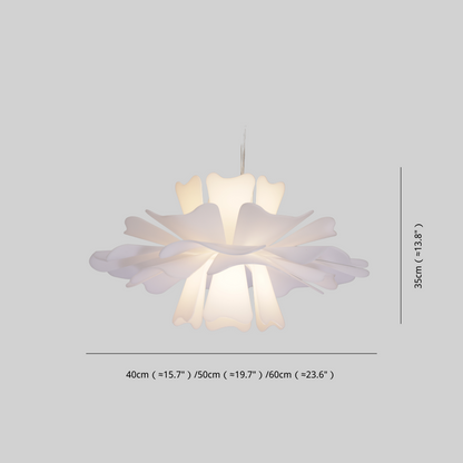 Petalia - Elegant Vit Taklampa i Metall