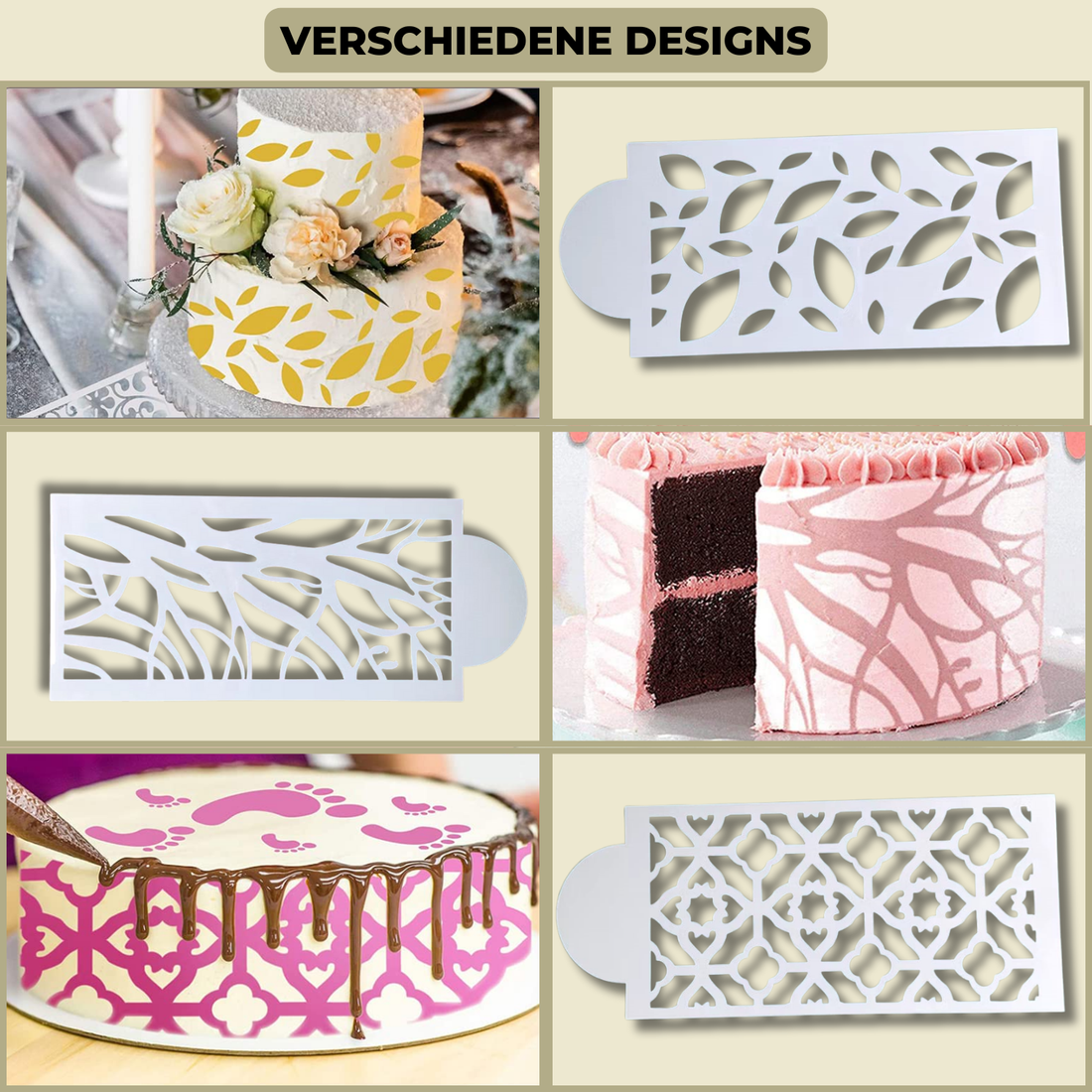 DecoLace™ - DIY-tårtdekorationsform i spets