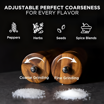 Minimalist Wooden Spice Mills