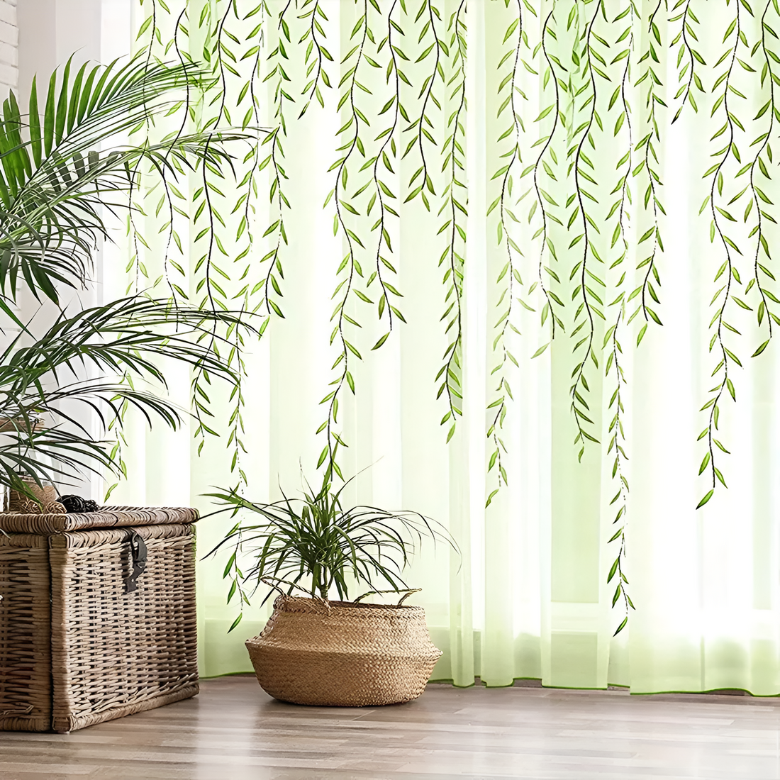Willow Leaf Strip Fönster Gardiner