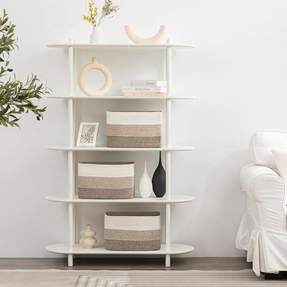 Vävd bomullssektionsförvaringskorg