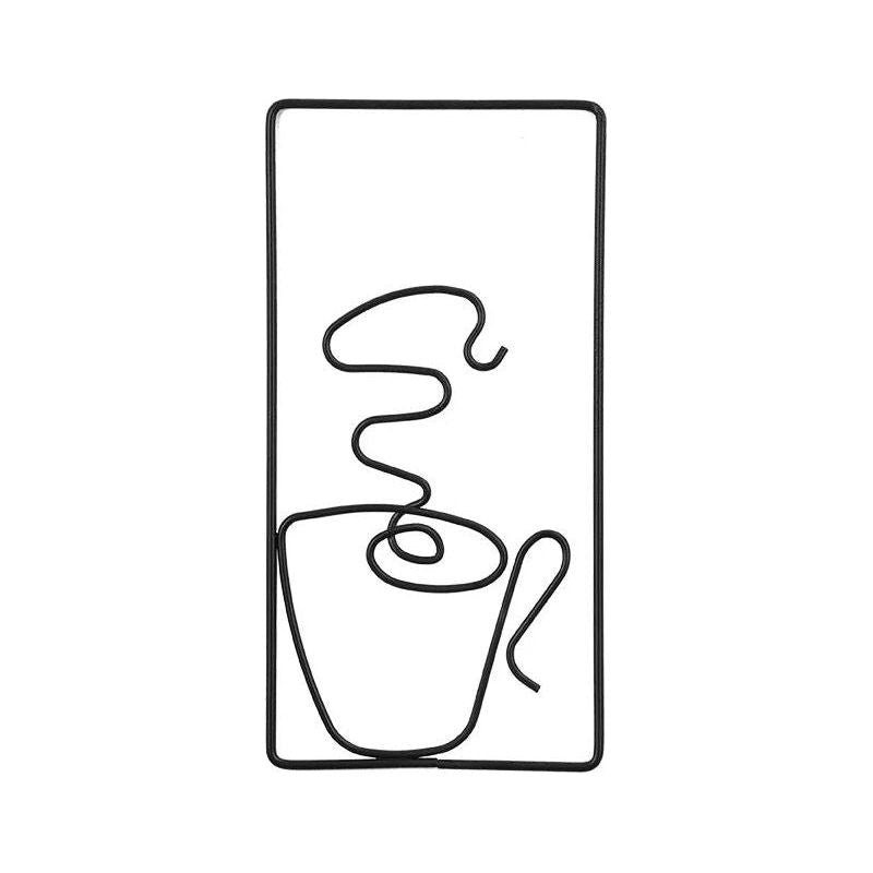 Brew Mood - Ästhetisk Kaffe Metall Väggdekoration