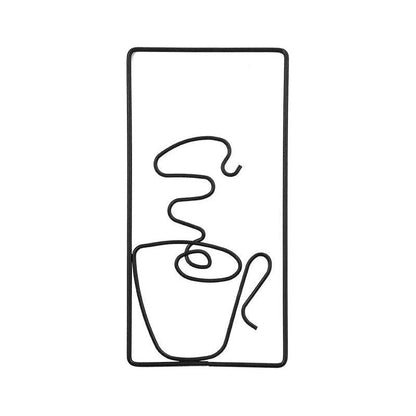 Brew Mood - Ästhetisk Kaffe Metall Väggdekoration