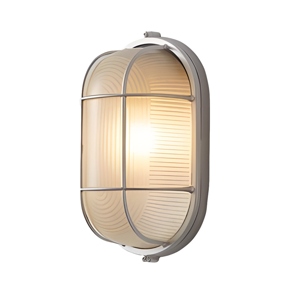 1-Ljuskälla Retro Industriell Oval/Rund Utomhusvägglampa