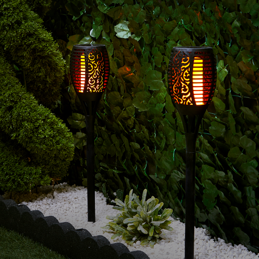 Solo Flackerande Ljusdesign Trädgårdslampa