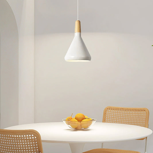 Nordisk Macaron Pendant Light | Trä Accent | Minimalistisk Charm | D7.09"-15.35" | Brick by Brick