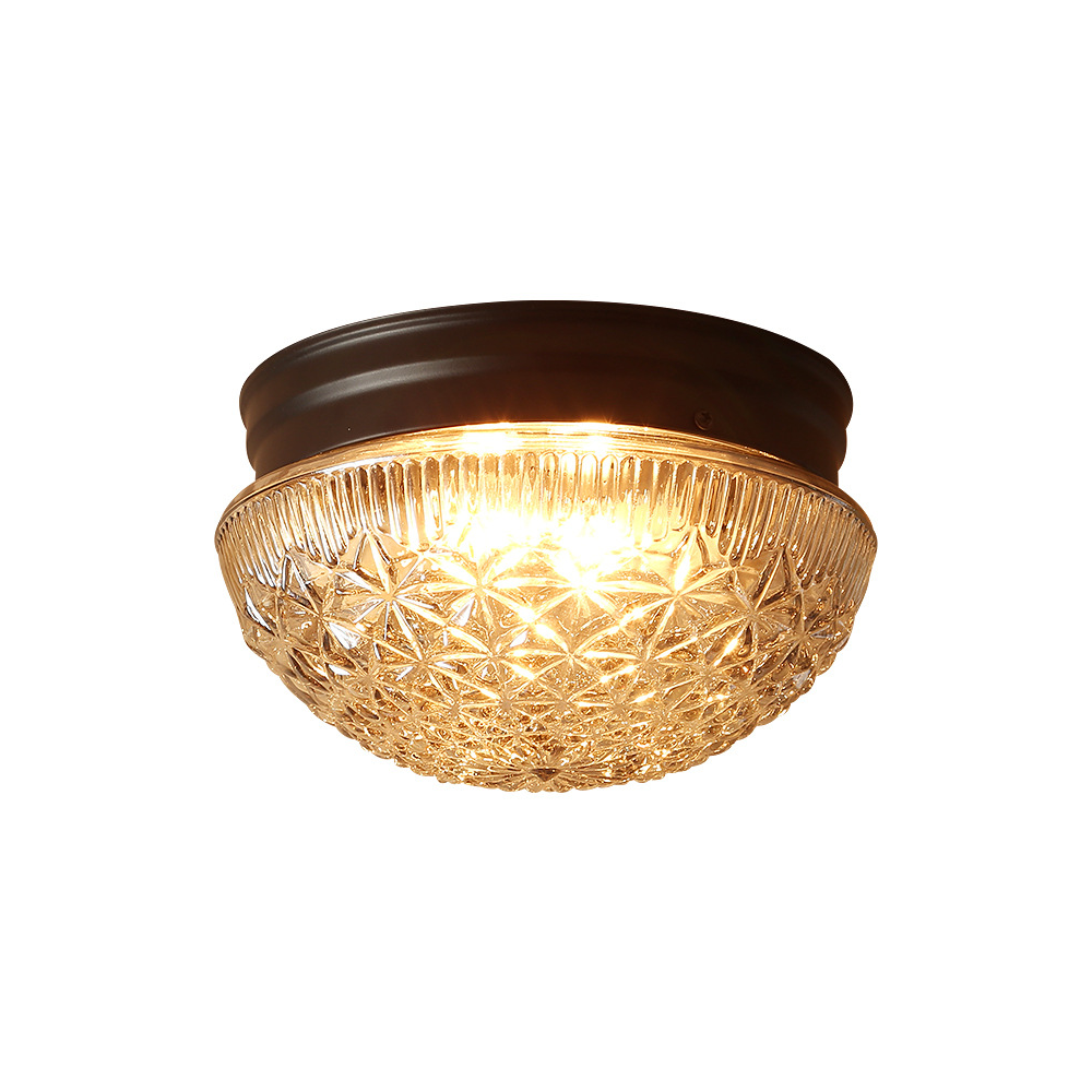 Klar Ribbade Glaskronlamp för Sovrum