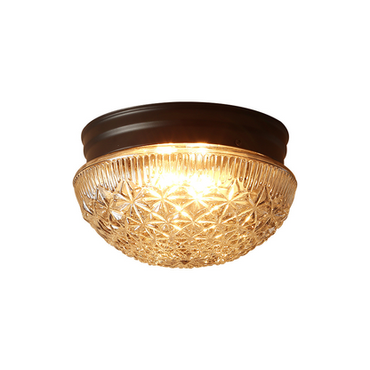 Klar Ribbade Glaskronlamp för Sovrum