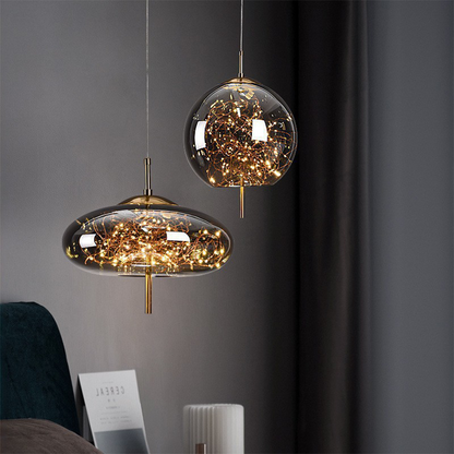 Nordisk Pendellampa | Lyx LED-Belysning | Modern Glaspendel | Energibesparande Heminredning | Brick by Brick