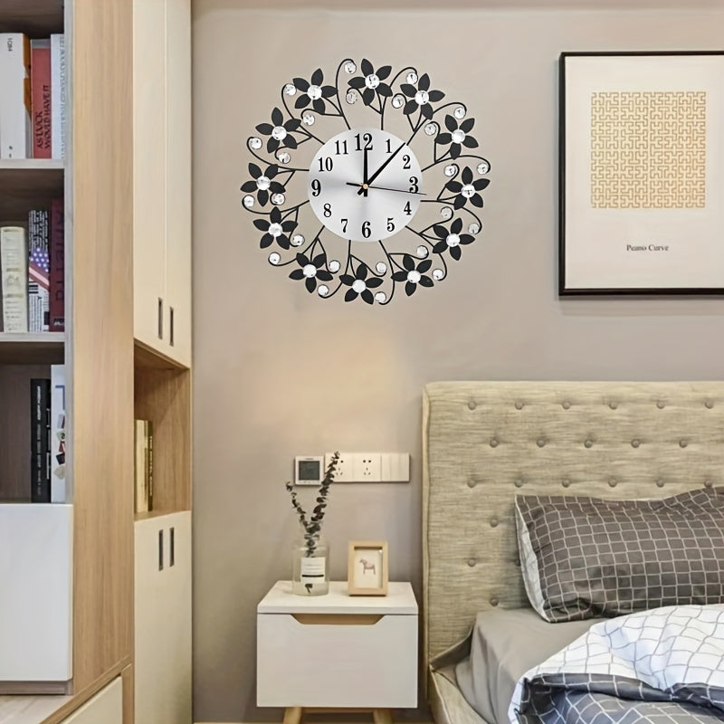 EleganceClock - Stille Dekorativ Väggklocka 14 Tum