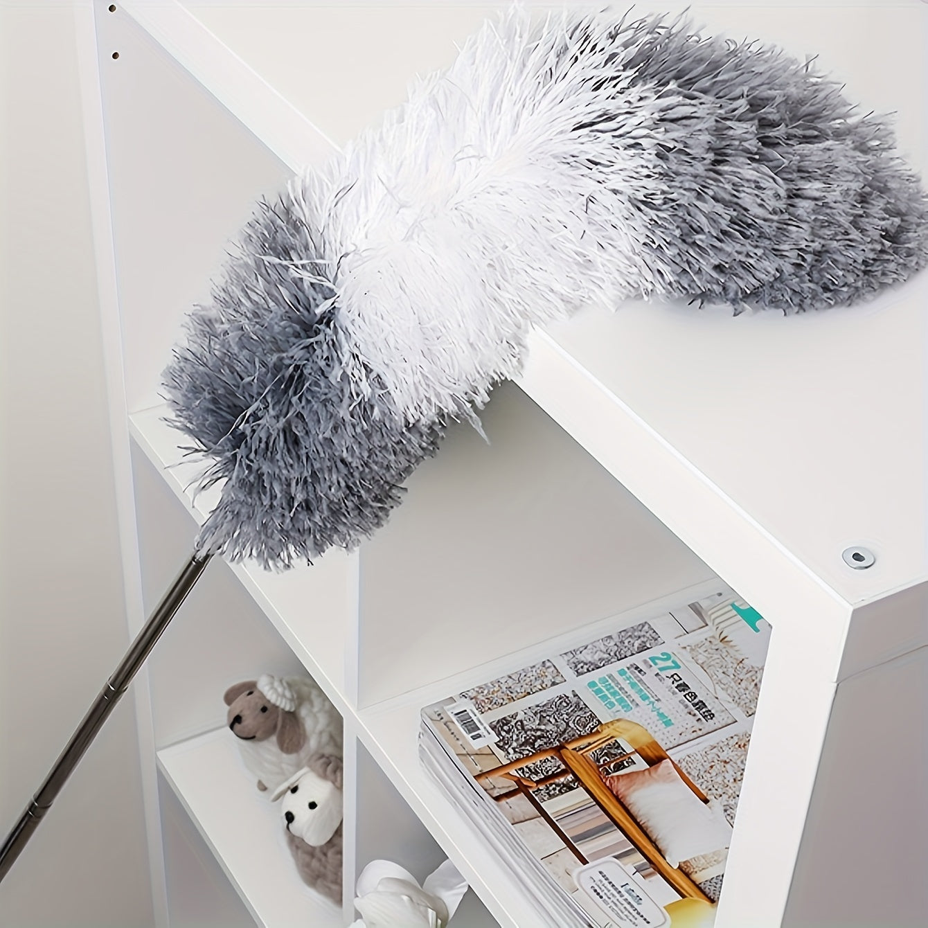 Utbyggbar Mikrofiber Dammvippa – Tvättbar, Flexibel och Perfekt för Höga Tak