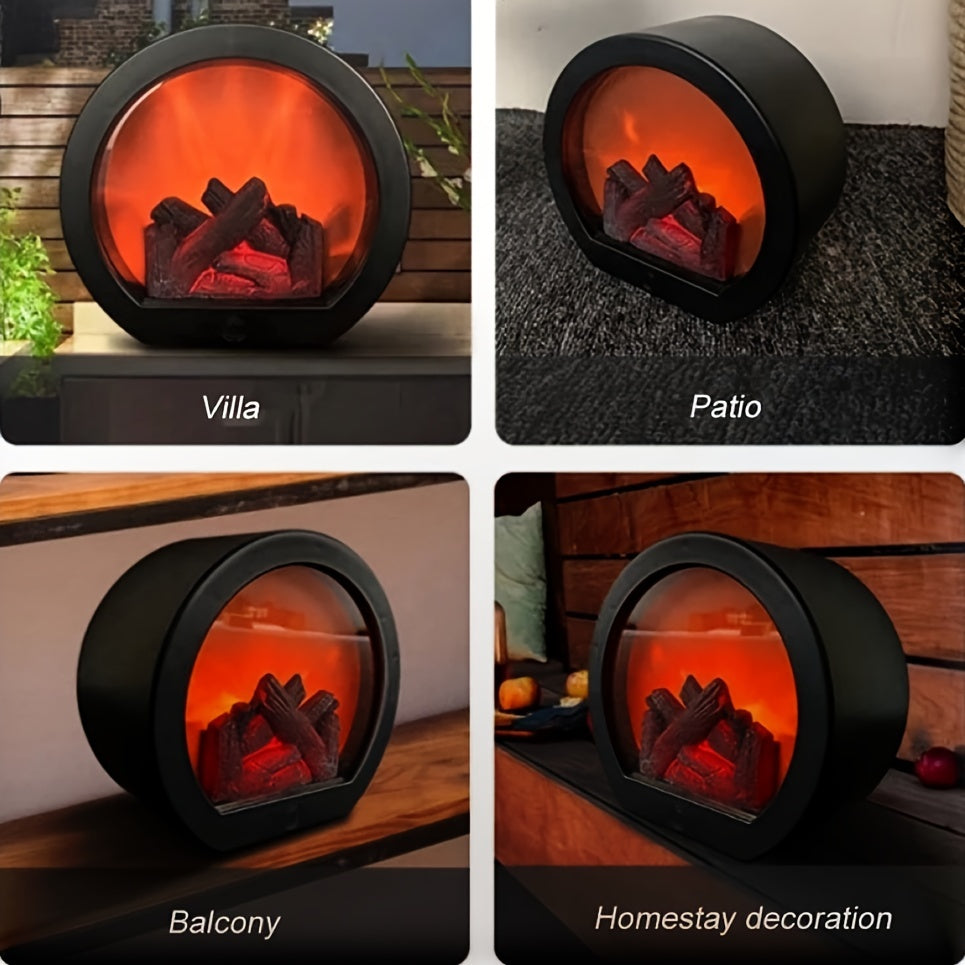 FlameGlow - Simulerad Kolglödlamps med Retro-stil Dekoration