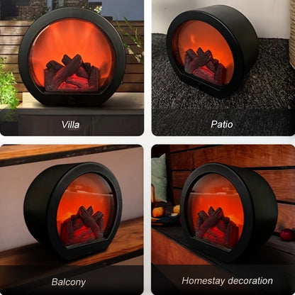 FlameGlow - Simulerad Kolglödlamps med Retro-stil Dekoration