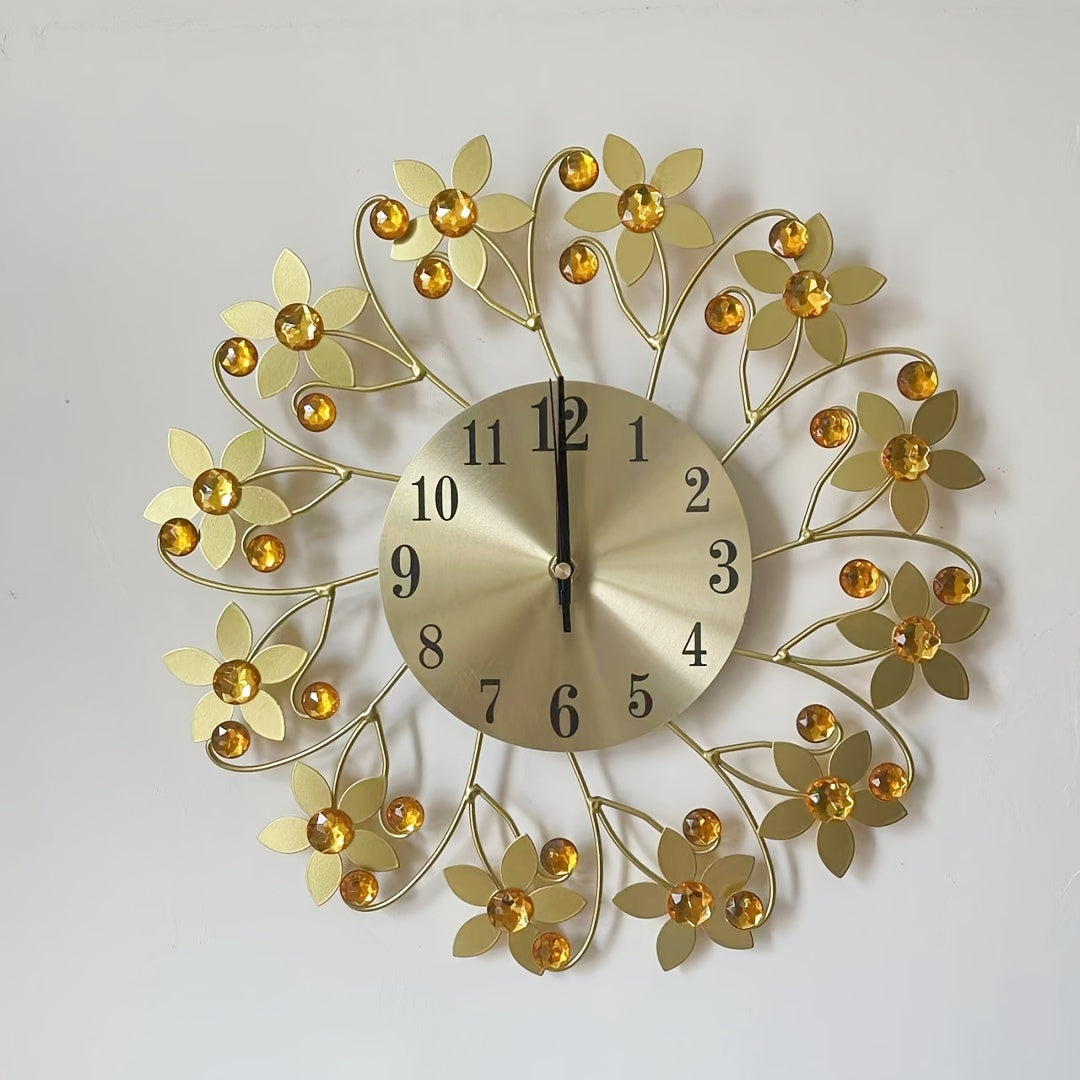 EleganceClock - Stille Dekorativ Väggklocka 14 Tum