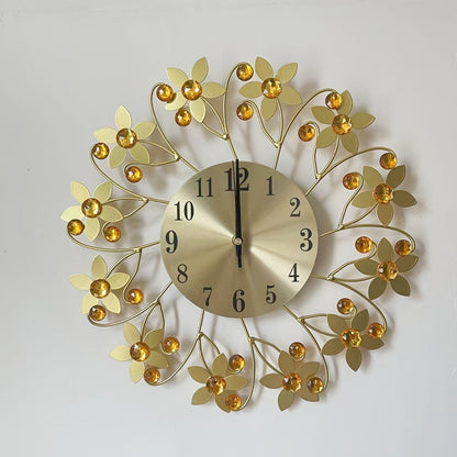 EleganceClock - Stille Dekorativ Väggklocka 14 Tum