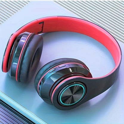 Trådlösa hörlurar LED-ljus över örat headset