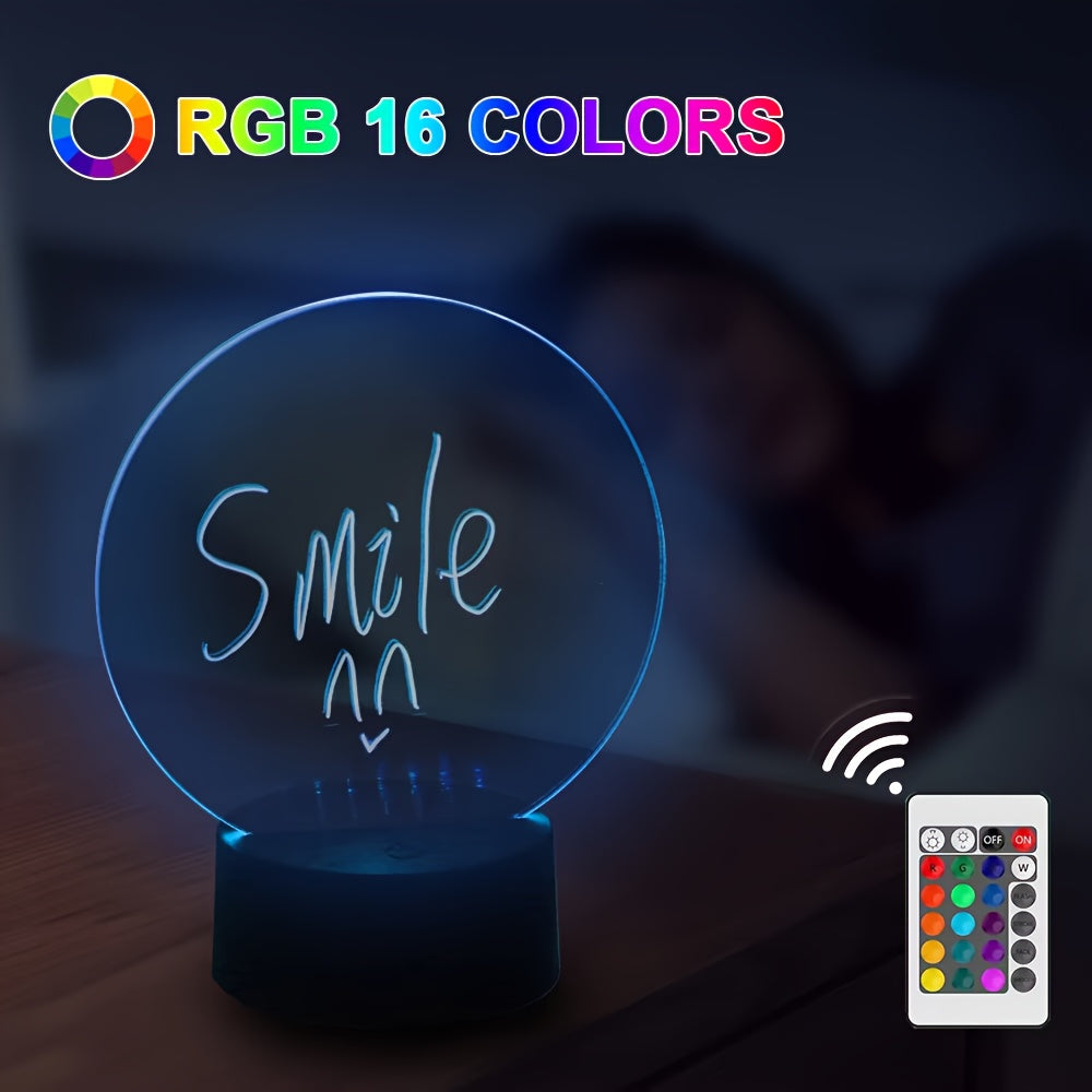 3DGlow - LED Nattlampa med 16 Färger och USB/Batteridrift