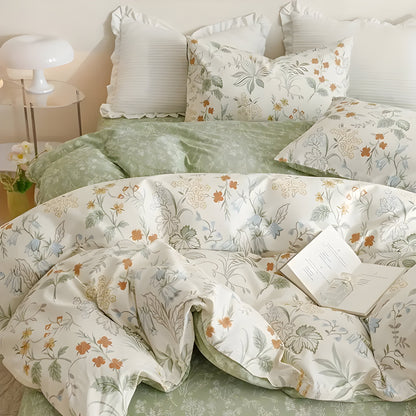 Blommigt sängkläder-set – 3-delat, Mjukt och Av hög kvalitet | Perfekt för alla årstider