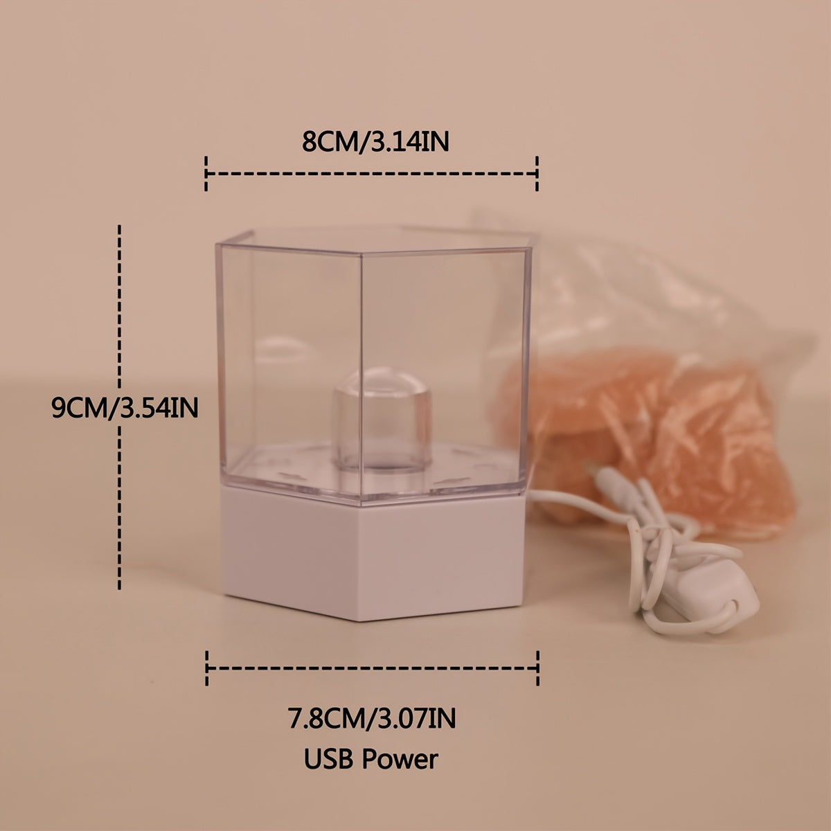 Zoutlampa - Himalaya Nattlampa med USB-anslutning