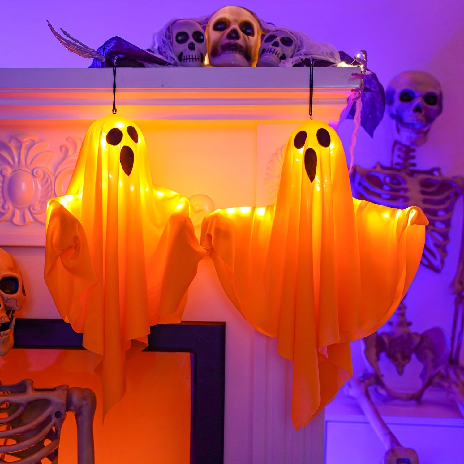 Halloween-lamps Hanging Fabric Ghost Decorations