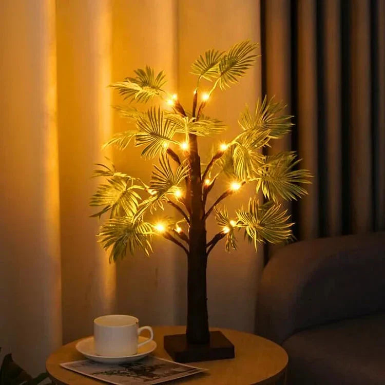 Tropiska palmblad LED-lampor