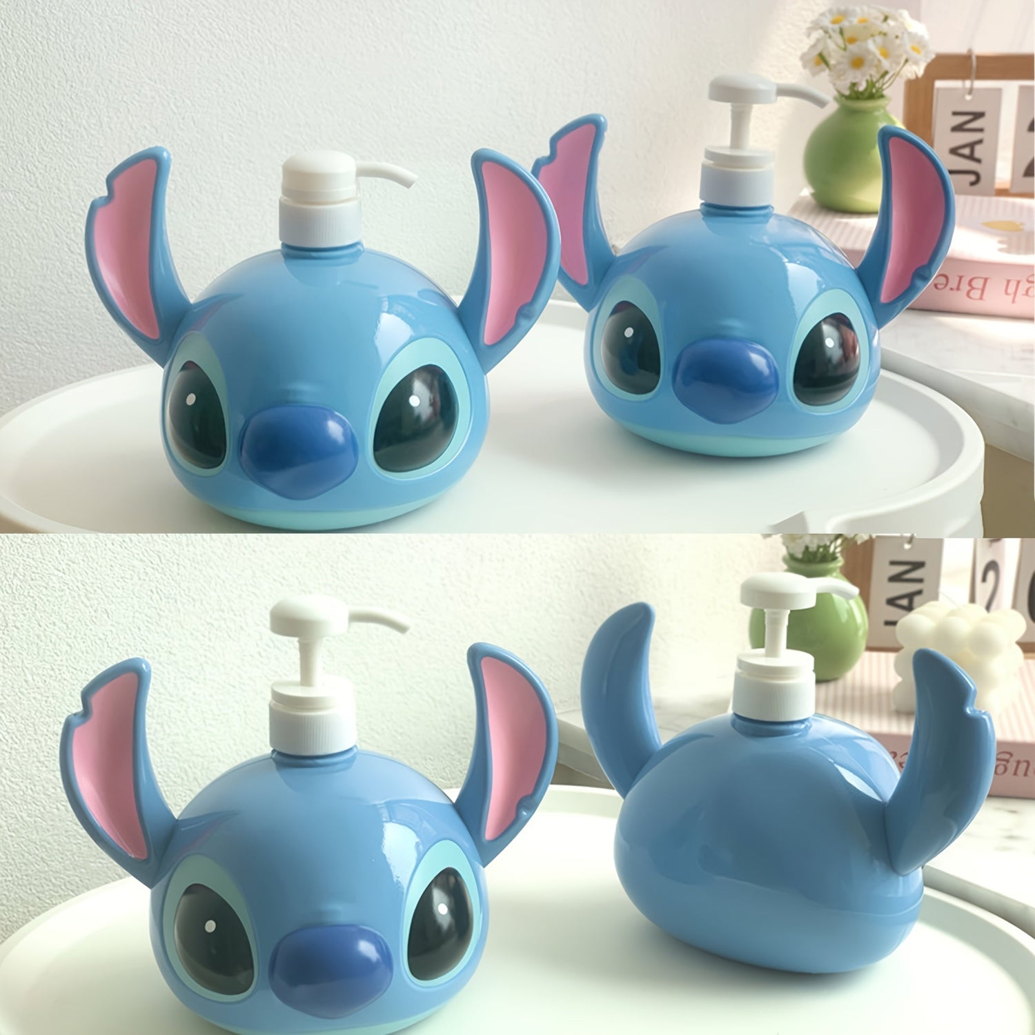 Disney Stitch PVC Schampo Dispenser – Perfekt för Badrum och Kök