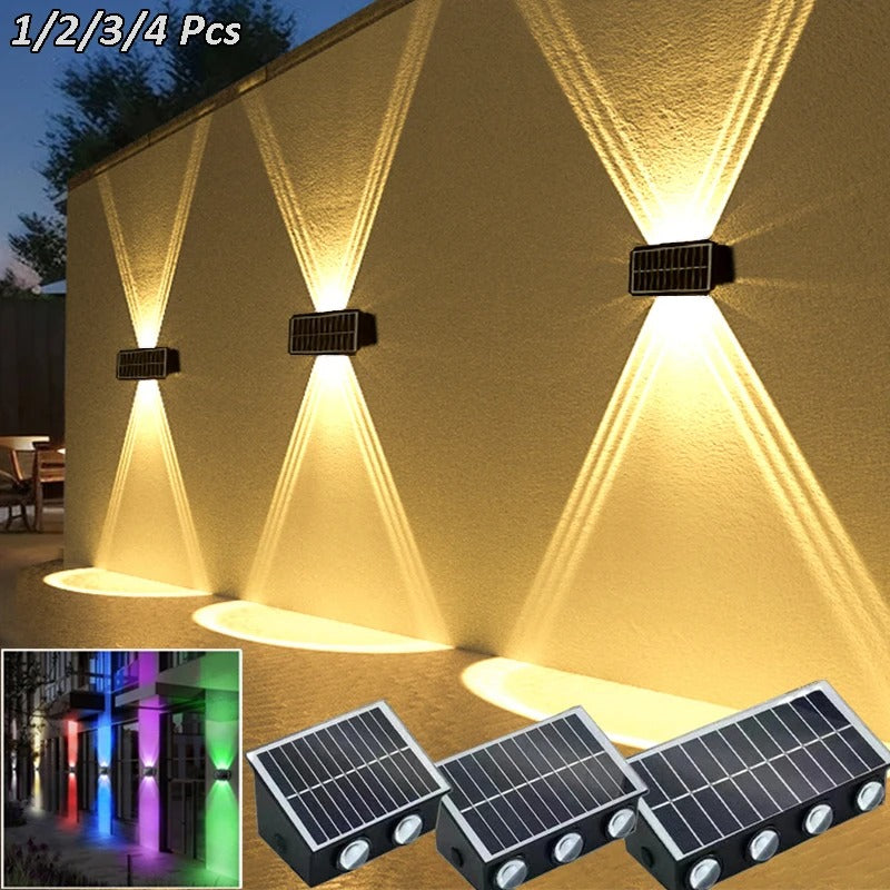 Solenergidriven Vägglampa – Energibesparande Utomhus LED-lampa