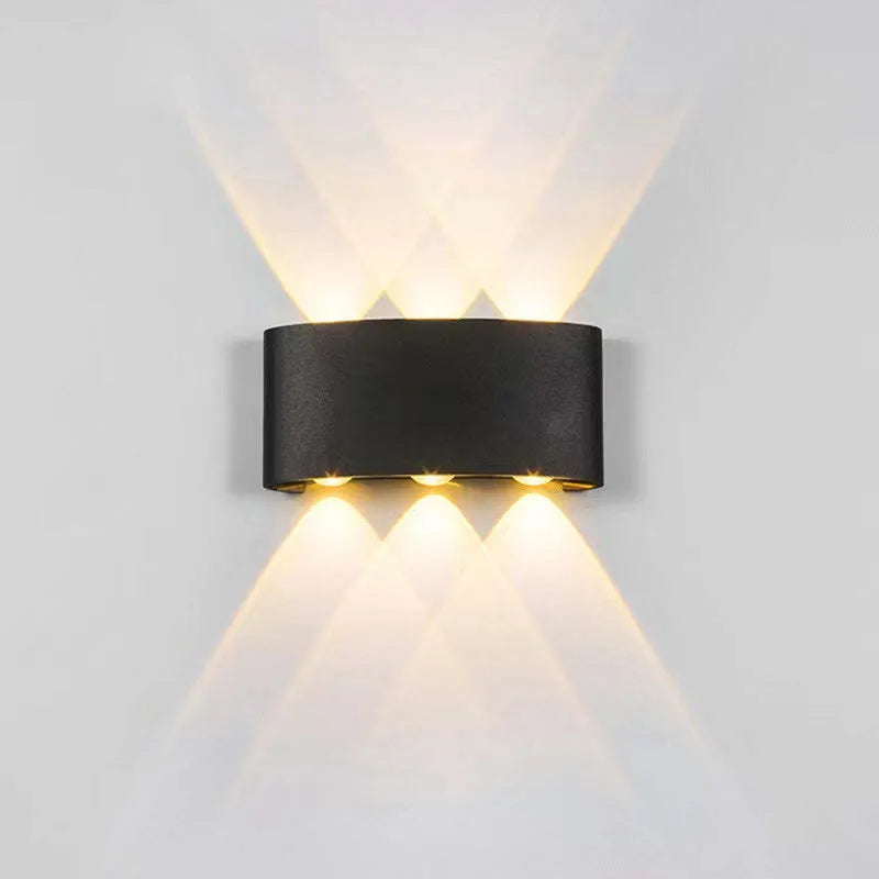 Vägglampa Modern Vit LED Vattentålig Lampa