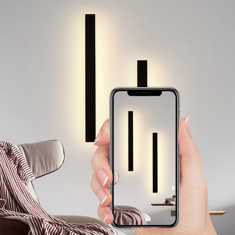 Zenith - Modern Design LED Vägglampor Svart Metall för Trädgård och Hall