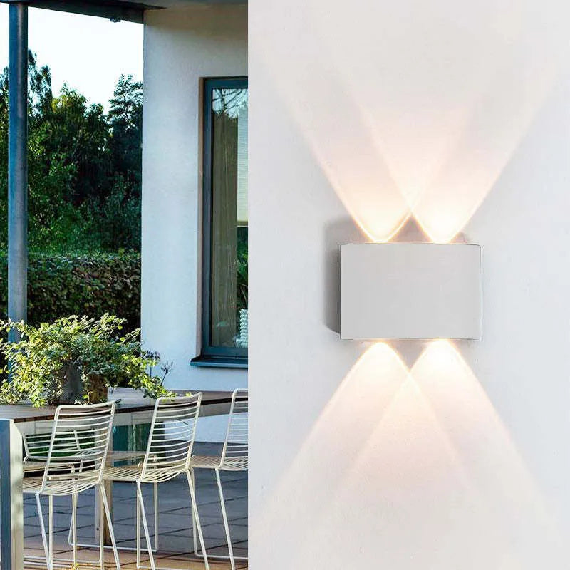 Vägglampa Modern Vit LED Vattentålig Lampa