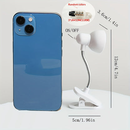 MiniGlow - Bärbar Clip-On Lampa med Tryckknappskontroll