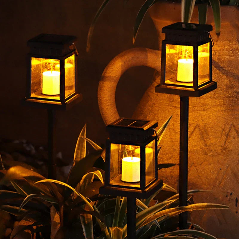 SolarFlame - Solcell-LED Lampa