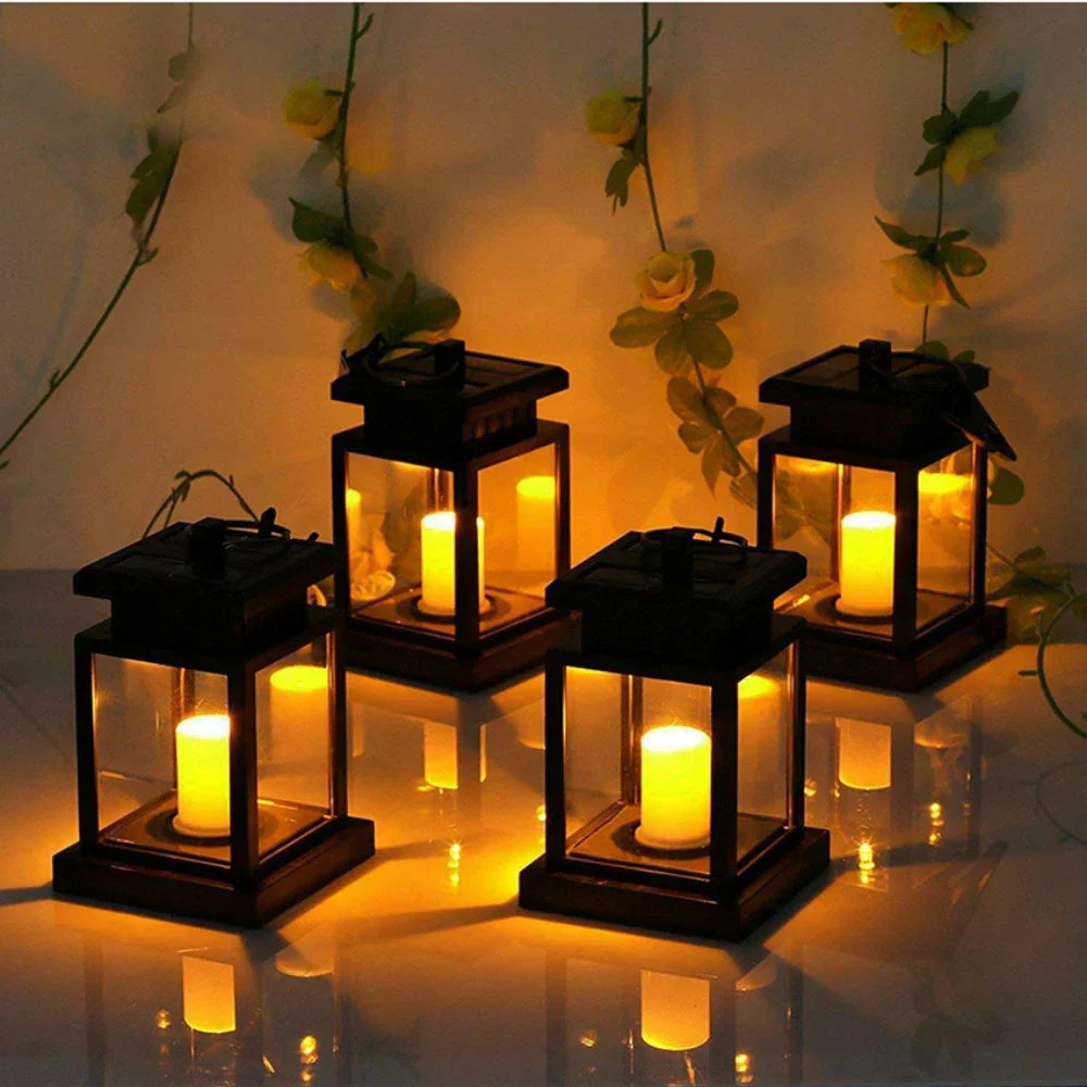 SolarFlame - Solcell-LED Lampa