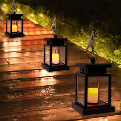 SolarFlame - Solcell-LED Lampa