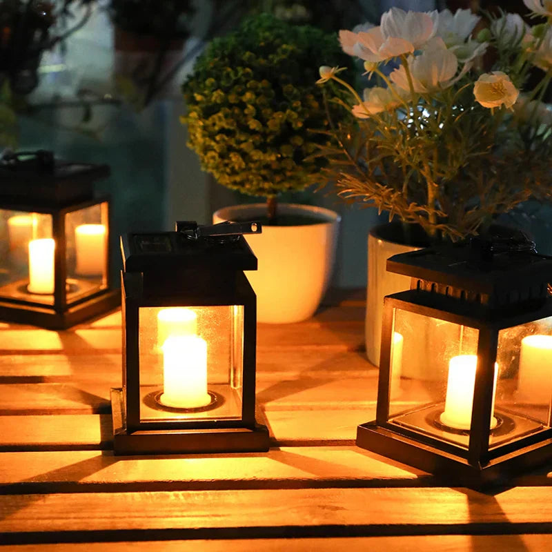 SolarFlame - Solcell-LED Lampa