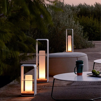 Utomhus Golvlampa Metall Solenergi LED Ljus