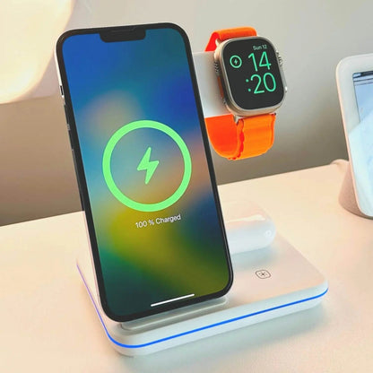Trådlös laddningsdocka för iPhone och Apple Watch