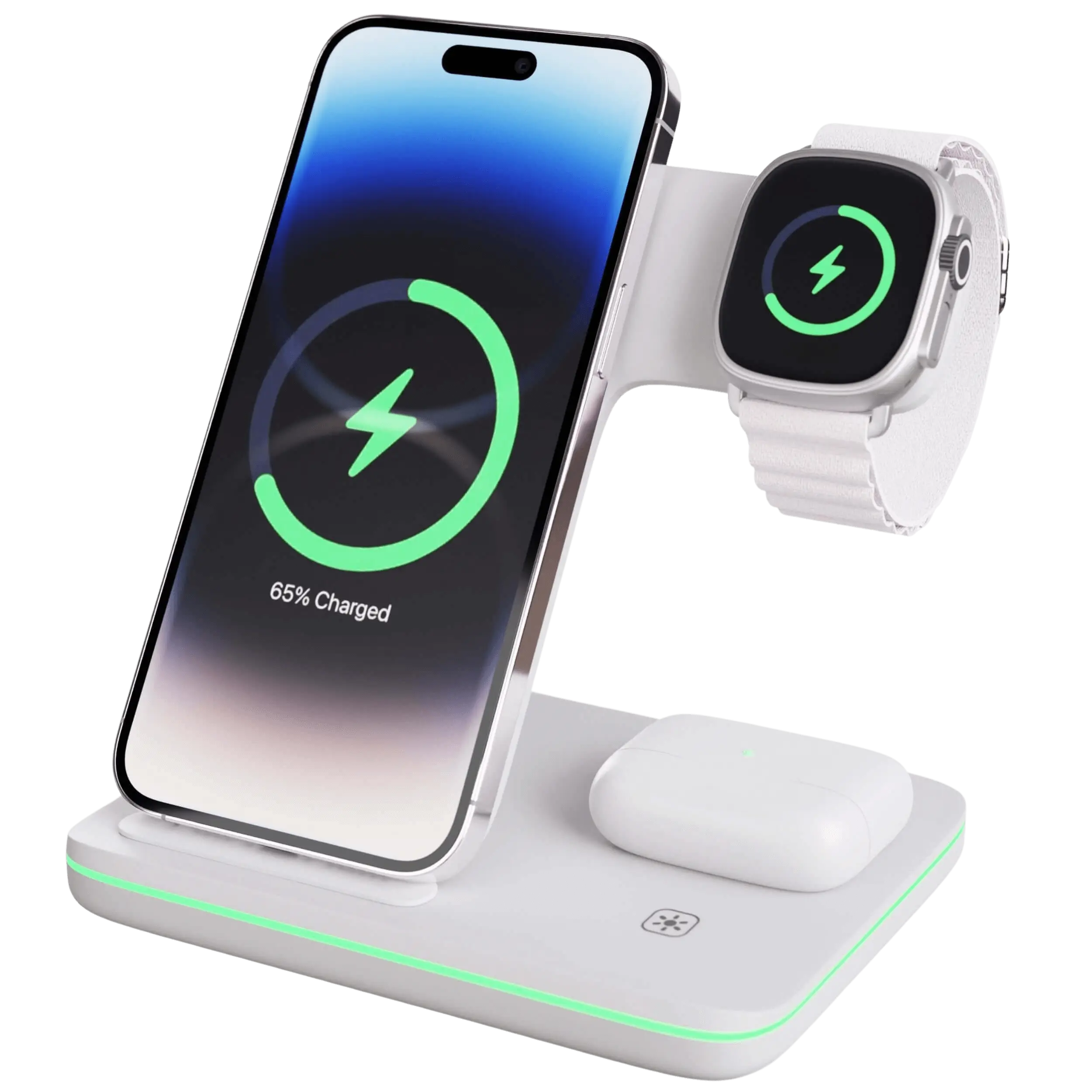 Trådlös laddningsdocka för iPhone och Apple Watch