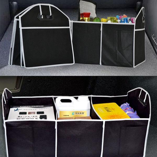 Carvallo Auto-Bagagerum-Organizer | Fällbar & Stabil | 600D Oxford-tyg | För SUV, Personbil & Lastbil