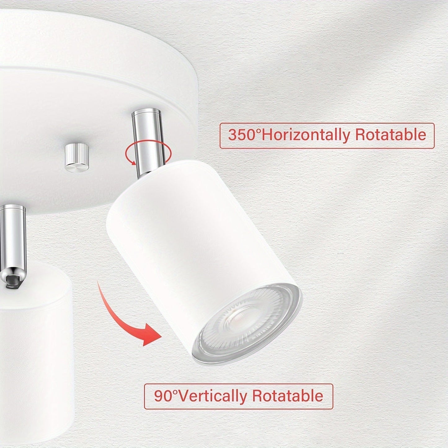 FlexiLight - 3-ljus Takspot med Vridbara Högar, GU10 Fäste