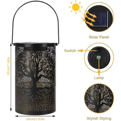SolarArt Lantern - Lyxig Metallkonstdekoration Solutomhus Lantern