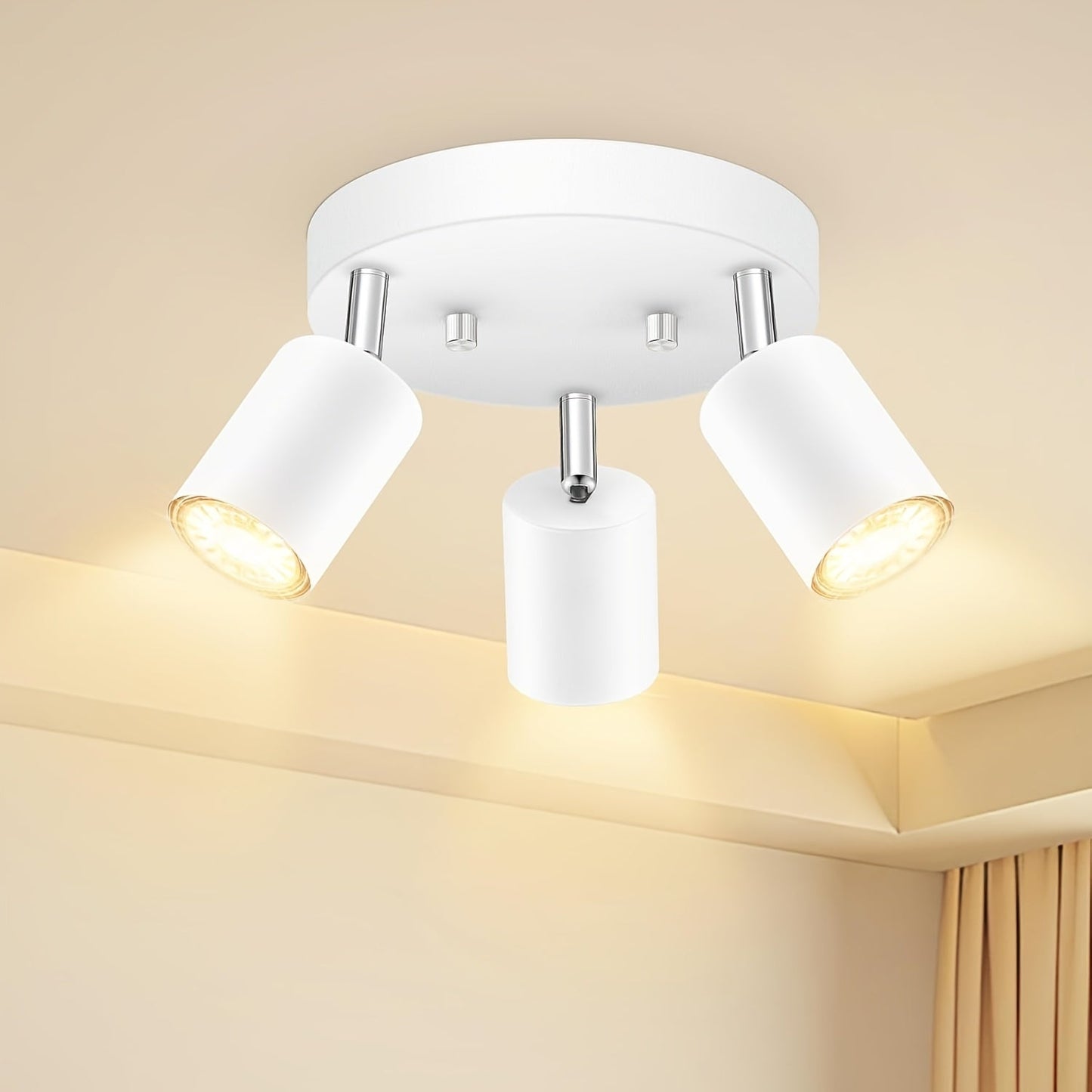 FlexiLight - 3-ljus Takspot med Vridbara Högar, GU10 Fäste