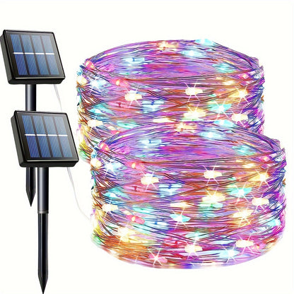 Utomhus Solenergi Drivna Röda Ängel Ljus