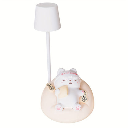 LumiKat - Mjuk Katt Nattlampa med USB Laddning